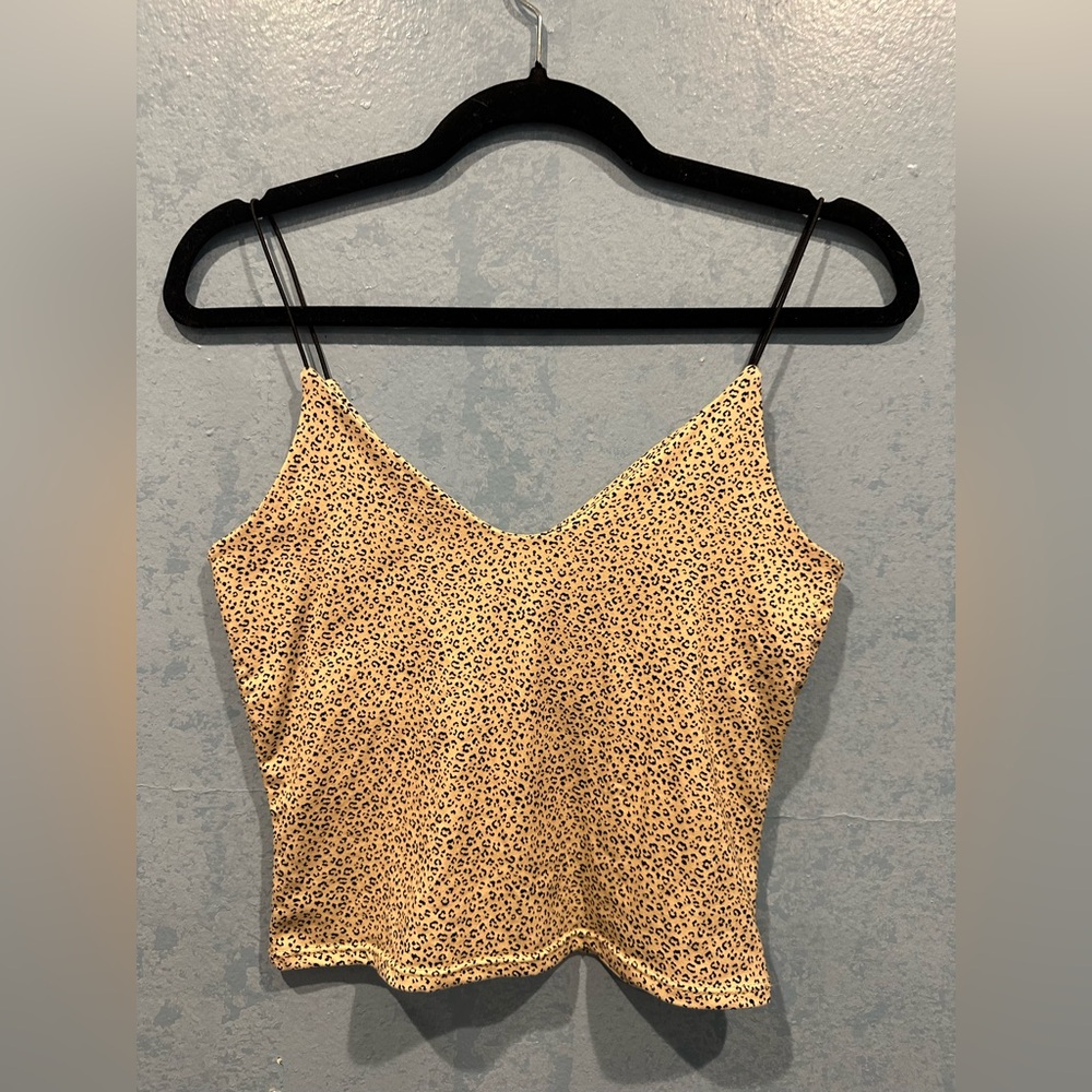 Gaze Leopard Print Camisole with Spaghetti Straps